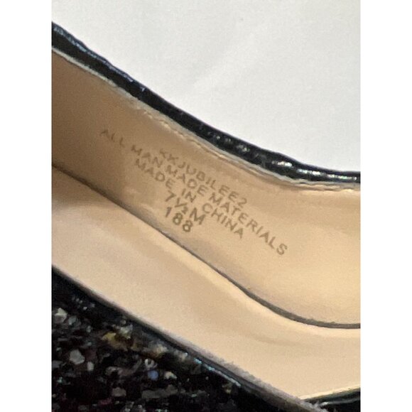 Kelly & Katie Jubilee2 Glitter Peep Toe Heels Size 7.5 - Picture 6 of 11